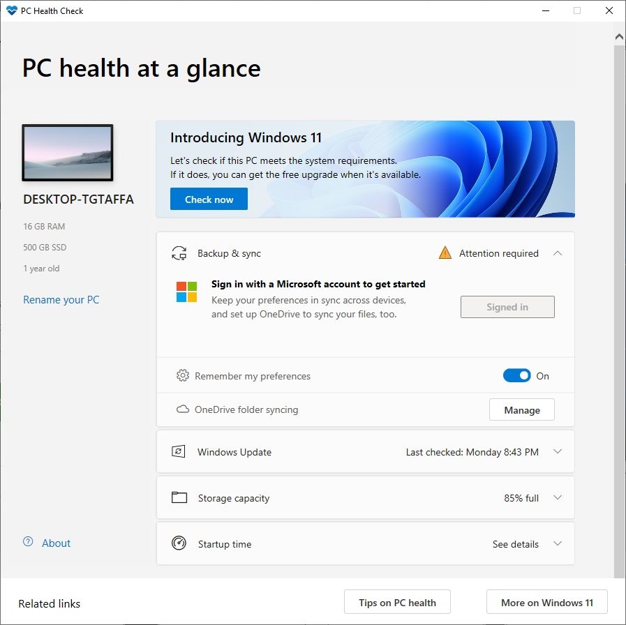 Microsoft PC Health Check / Windows 11: Συμβατότητα με υπολογιστές και laptops