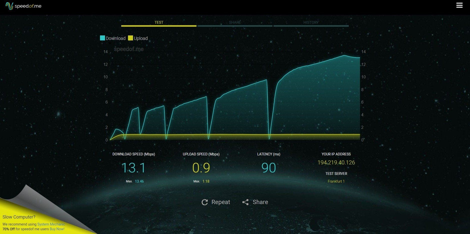 SpeedTest - Πως να μετρήσεις την ταχύτητα του ίντερνετ Speedof.me SpeedTest