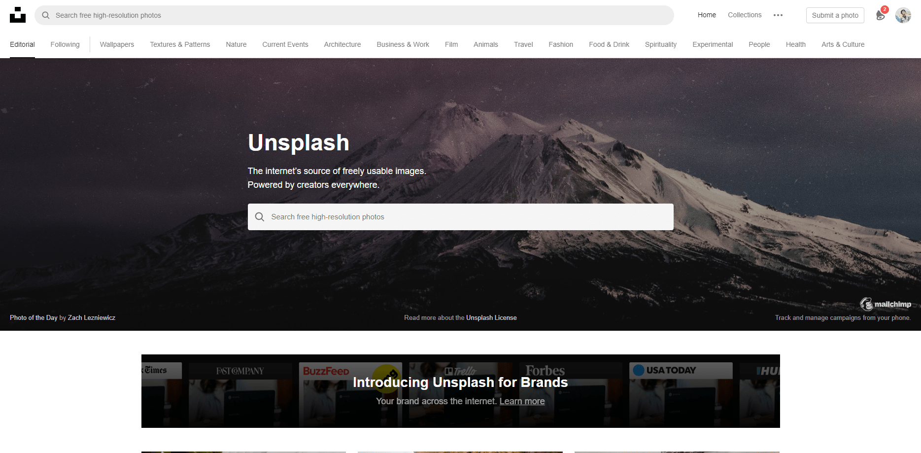 Οι καλύτερες ιστοσελίδες για φωτογράφους Unsplash