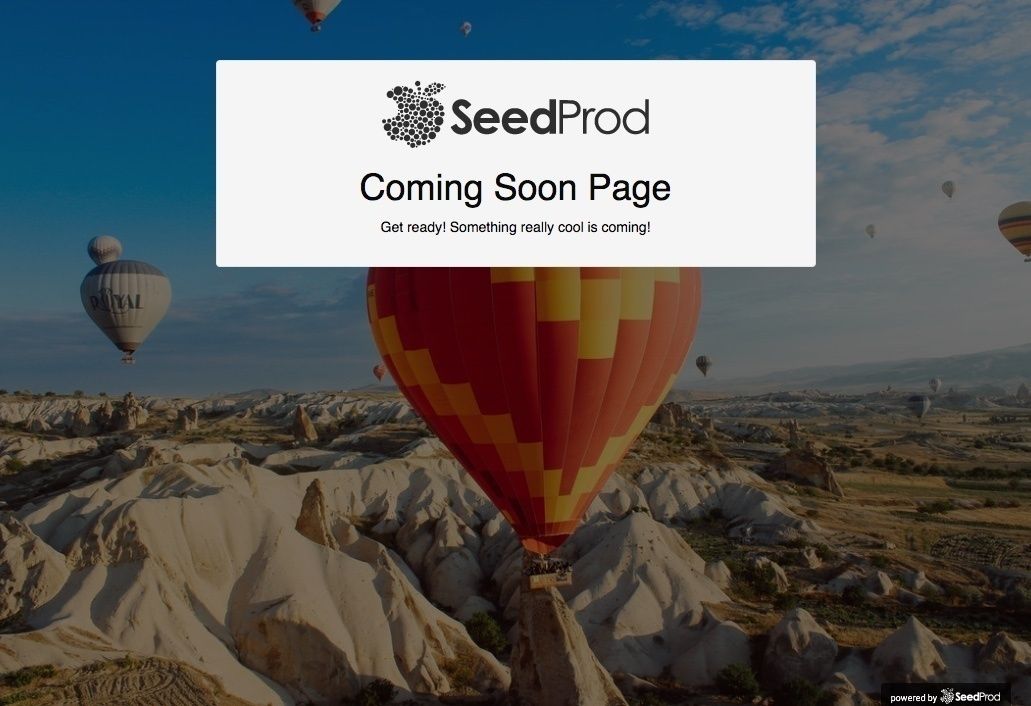 Coming Soon Page, Under Construction & Maintenance Mode by SeedProd