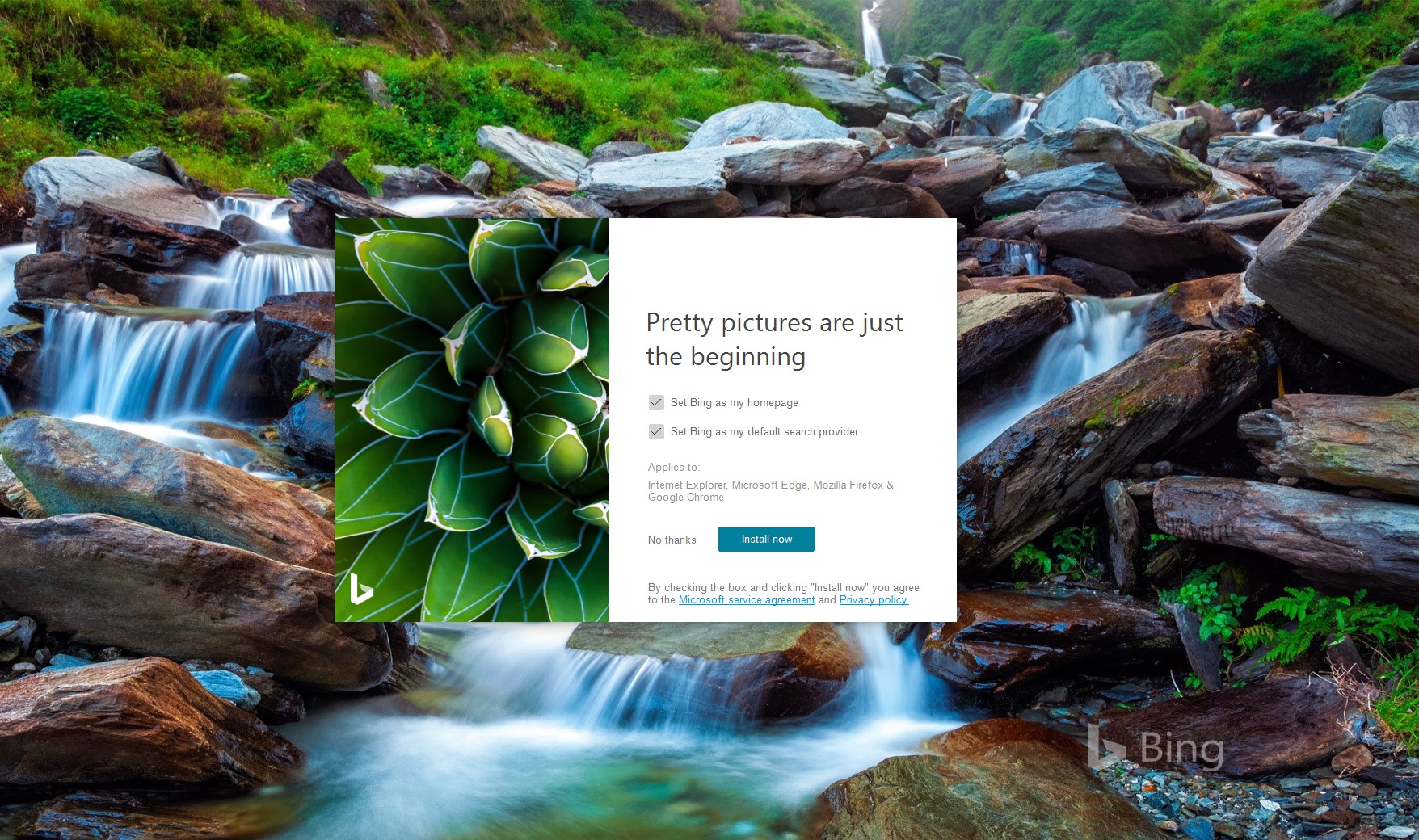 Bing Wallpaper - Αυτόματη αλλαγή φωτογραφιών στο παρασκήνιο