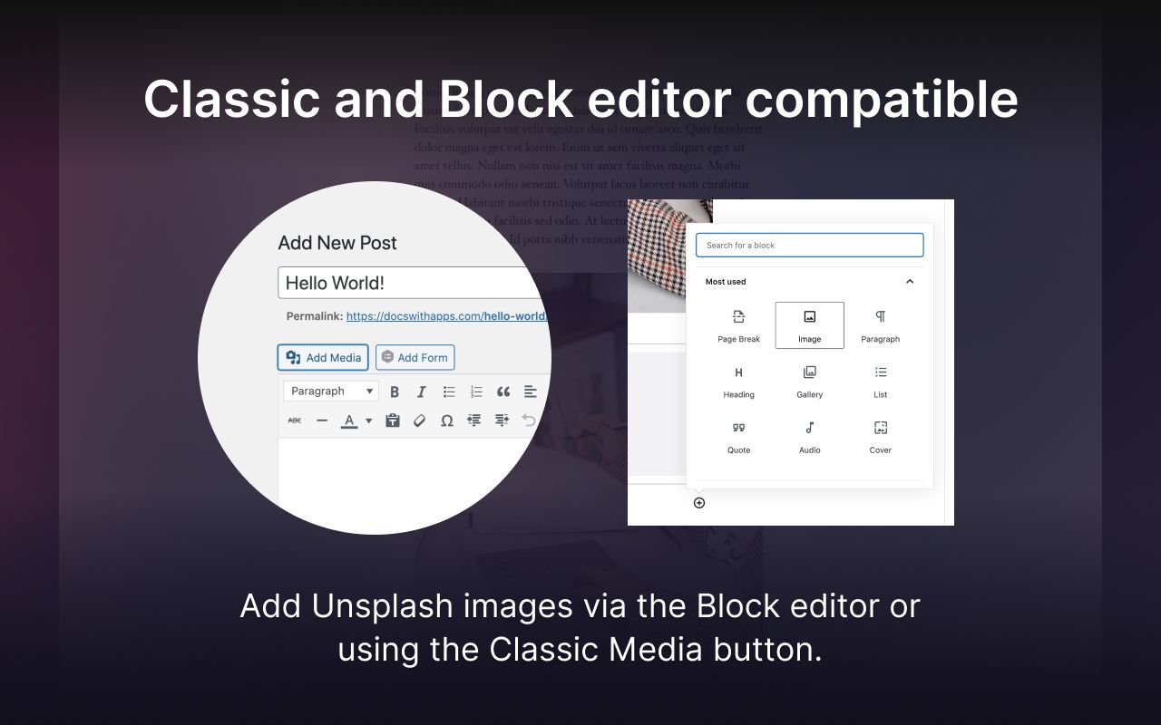 Unsplash: Το νέο WordPress Plugin διαθέσιμο προς όλους