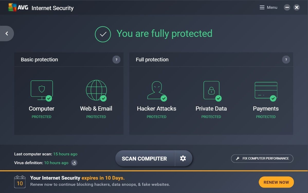 Τα 12 Καλύτερα AntiVirus Προγράμματα για Windows (2025) AVG AntiVirus