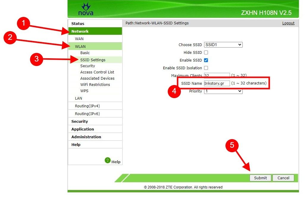Αλλαγή κωδικού WiFi σε Forthnet