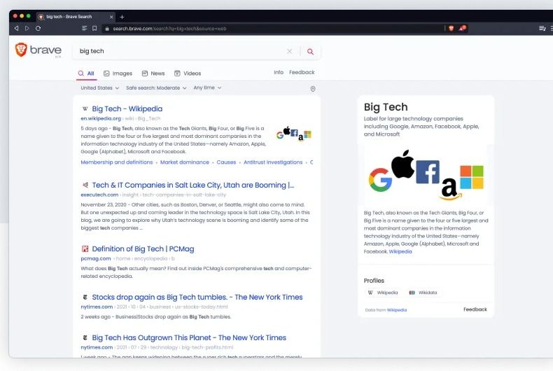 Ελαφρύς Browser: 10 Web Browsers με ύψιστη ταχύτητα Brave Browser