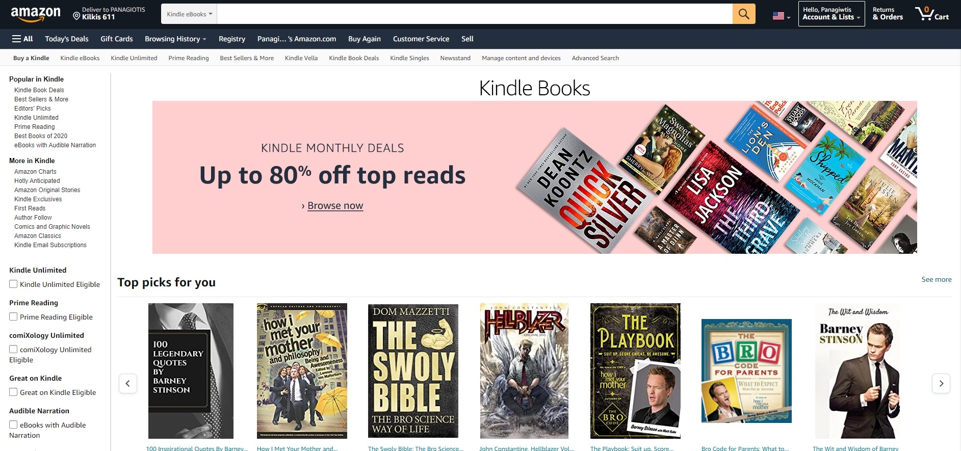Amazon Kindle Ebooks