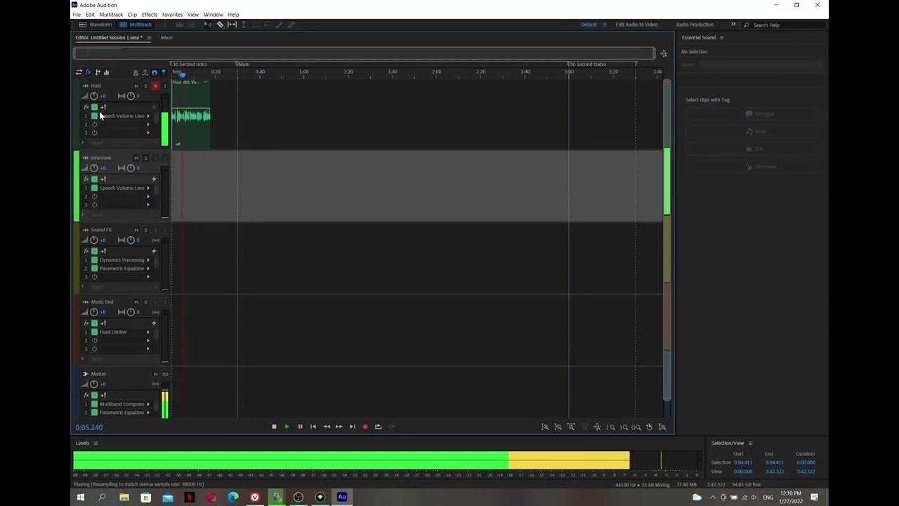 Ηχογράφηση Podcasts Επεισοδίων μέσω του Adobe Audition