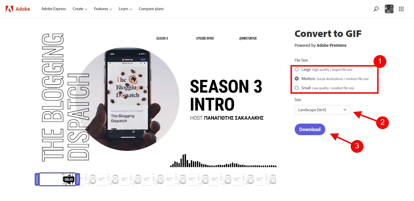 Πως να δημιουργείς GIF εικόνες από βίντεο (2025) Πως να δημιουργείς GIF εικόνες από βίντεο δωρεάν
