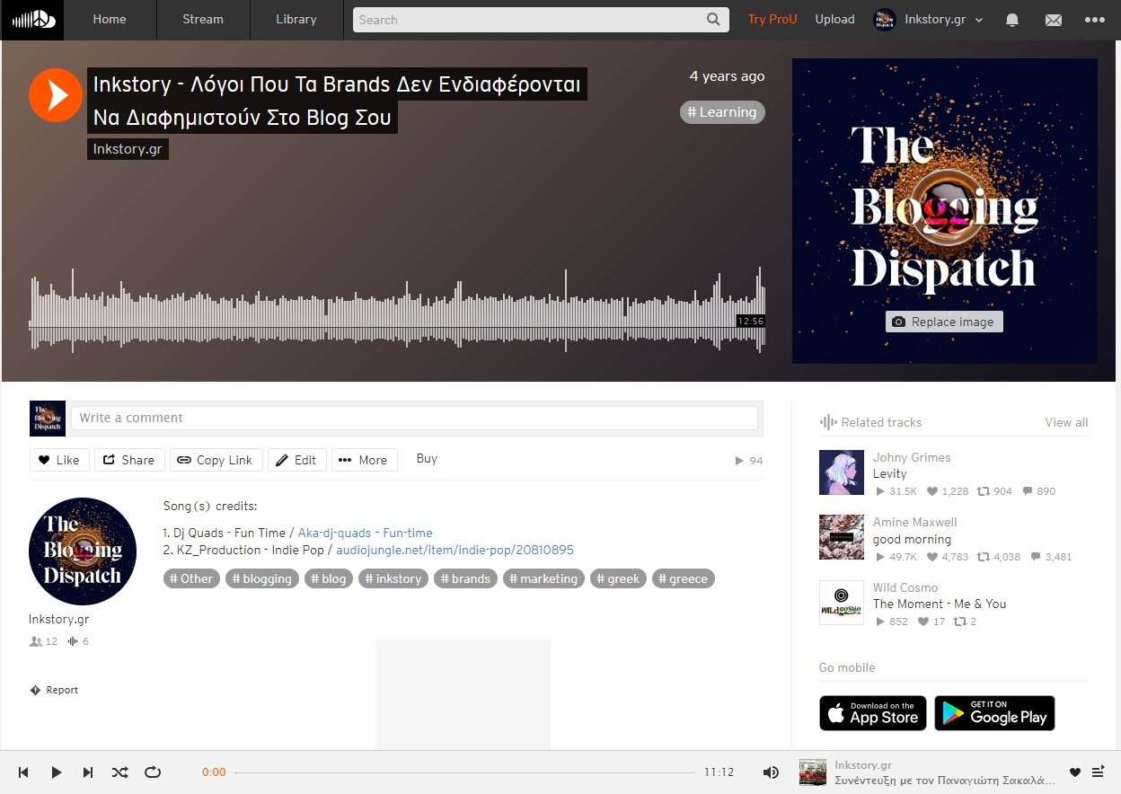 The Blogging Dispatch στο SoundCloud