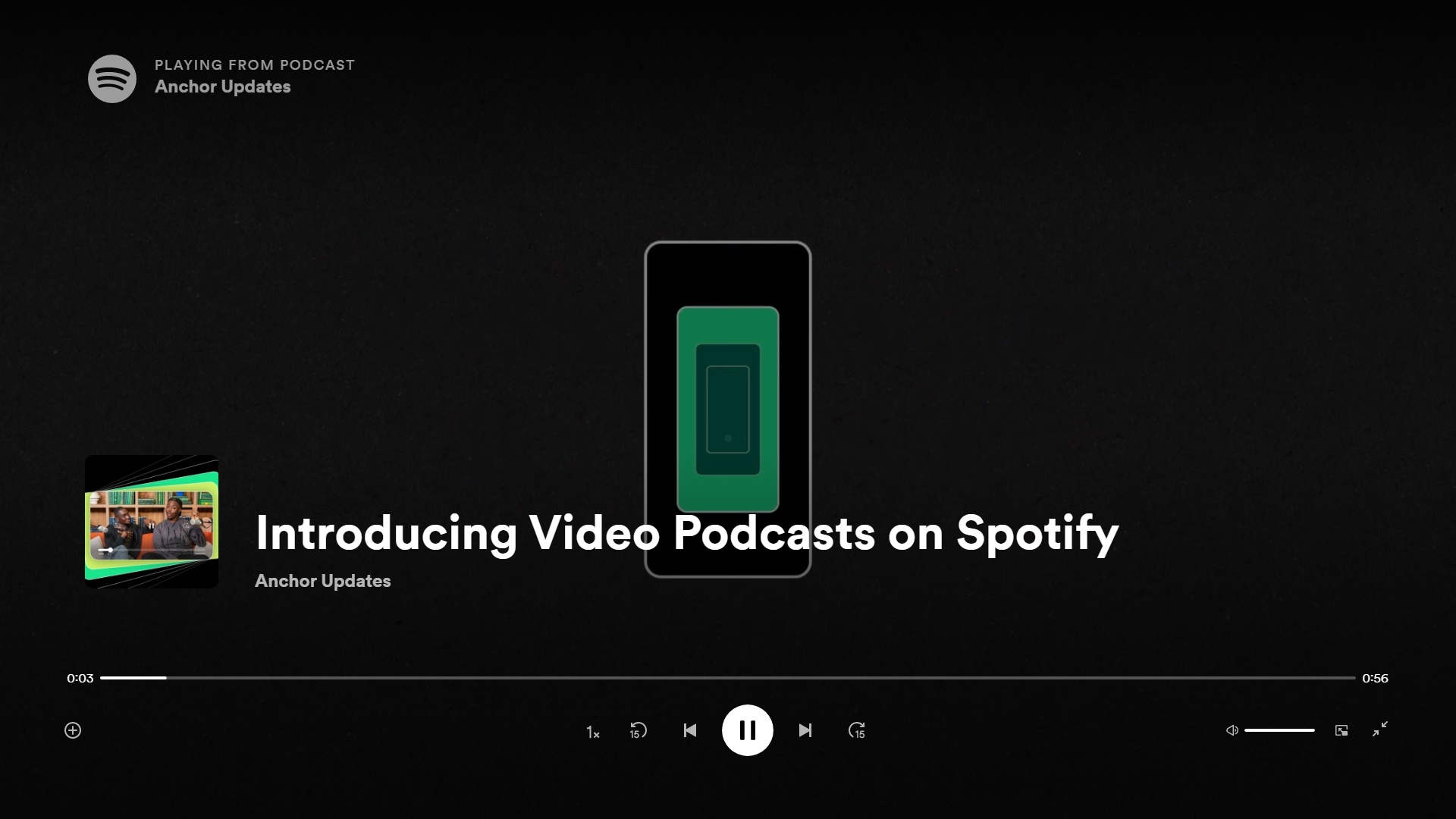 Video Podcasts στο Spotify